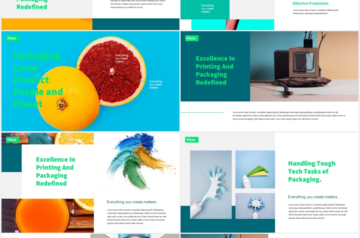 创意机构工作宣传报告PPT模板frizz creative agency powerpoint template