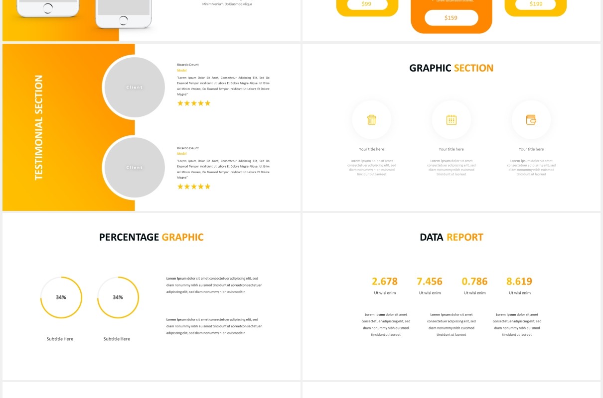 现代化商业公司宣传介绍PPT图片排版设计模板Modernize - Business Powerpoint Template
