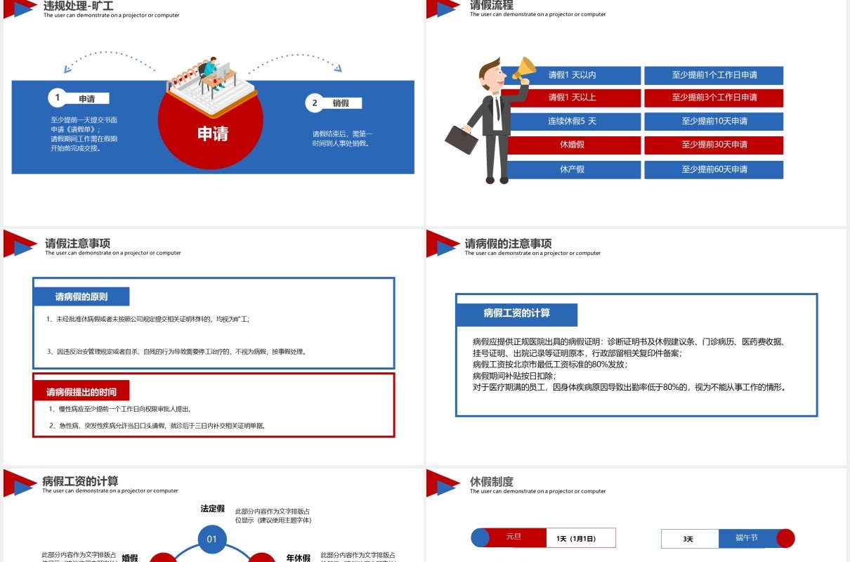商务大气公司管理企业单位新员工入职培训手册ppt模板
