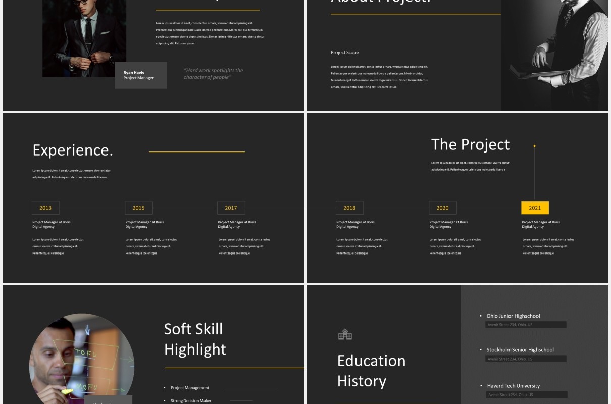 雇佣招聘公司宣传PPT模板hire portfolio powerpoint template