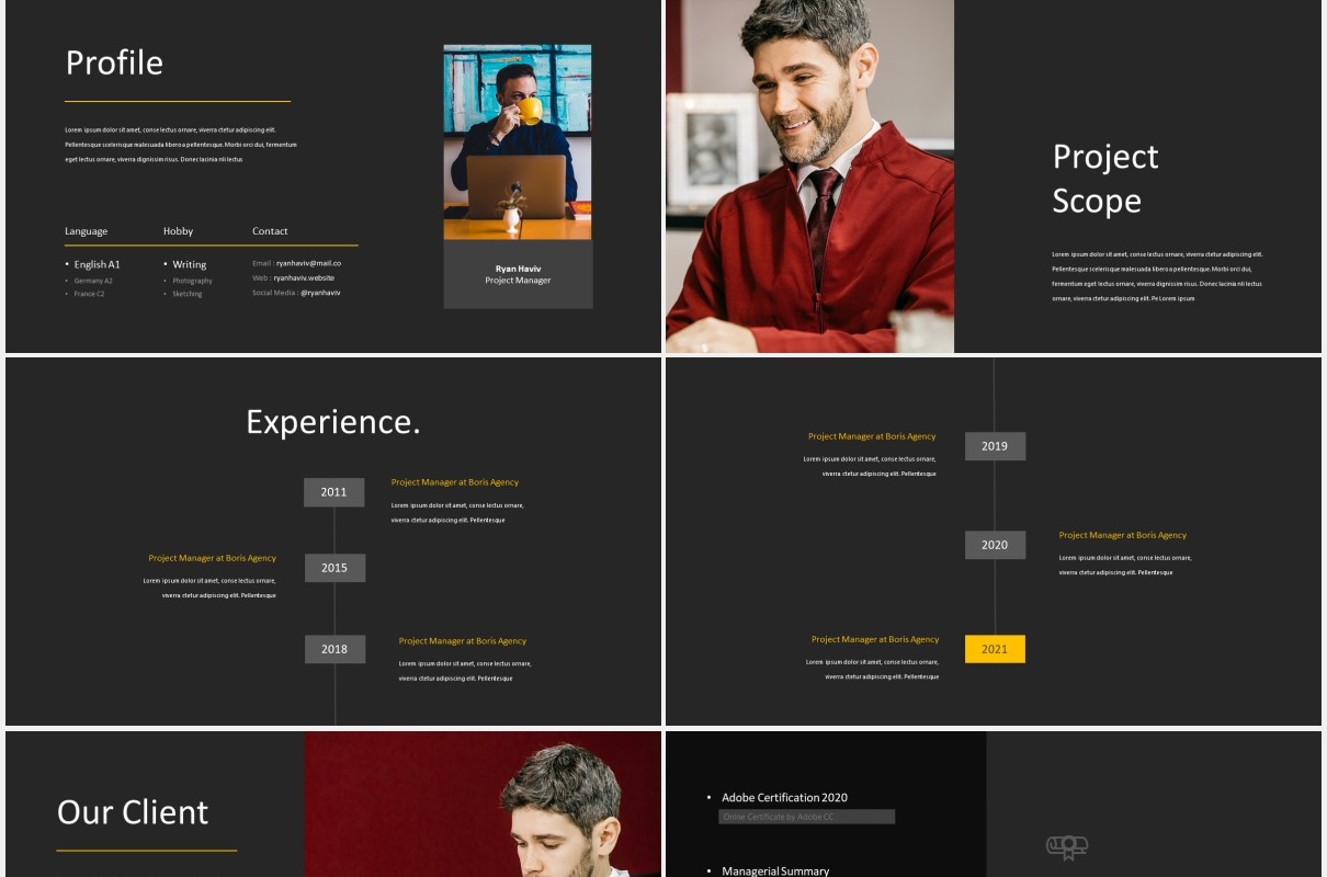 雇佣招聘公司宣传PPT模板hire portfolio powerpoint template