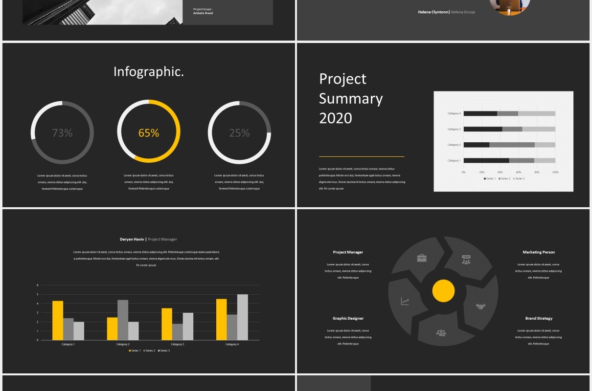 雇佣招聘公司宣传PPT模板hire portfolio powerpoint template