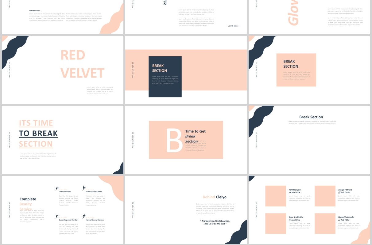 时尚欧美通用PPT图片占位符版式设计模板Cleiyo Powerpoint
