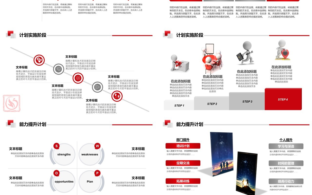 简约商务程序员述职报告工作汇报PPT模板