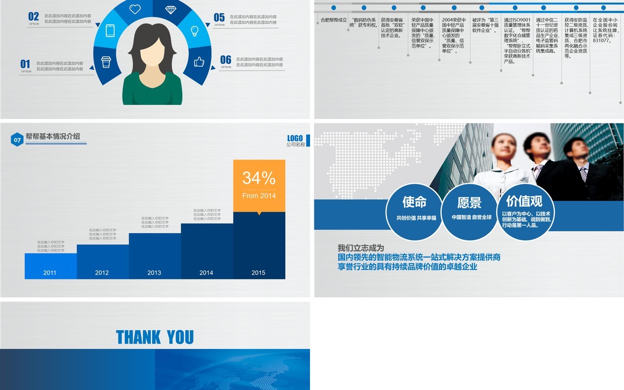 智能物流系统一站式解决方案PPT模板