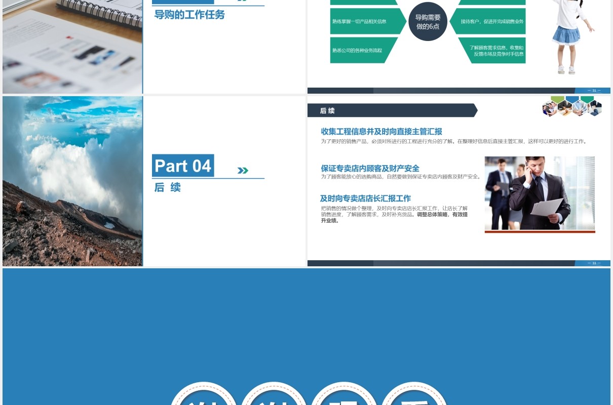 创意多彩完整企业销售人员技巧培训课程PPT模板
