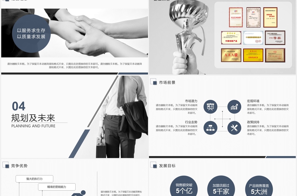 商务高端企业宣传公司简介产品介绍PPT模板