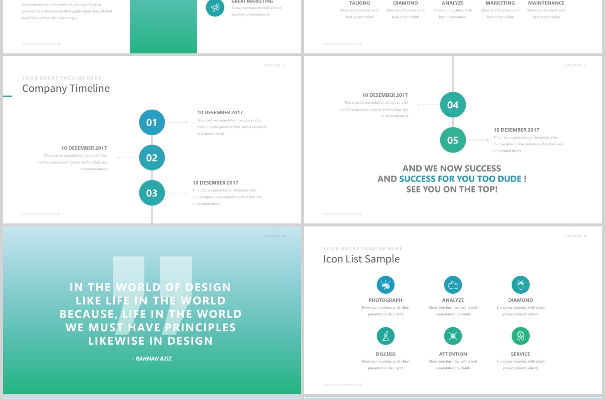 企业简介产品项目计划PPT模板版式设计Emeded Powerpoint Template