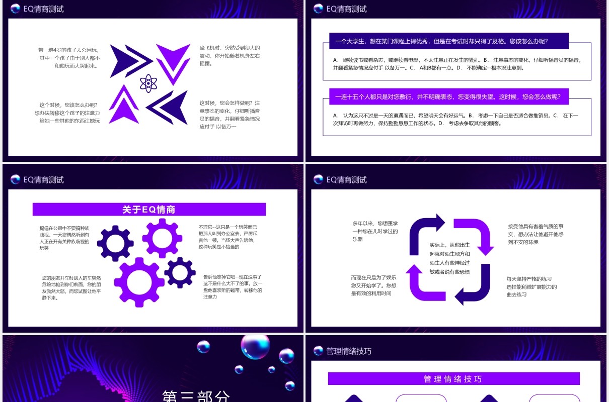 企业员工自我情绪控制情商管理培训动态PPT模板