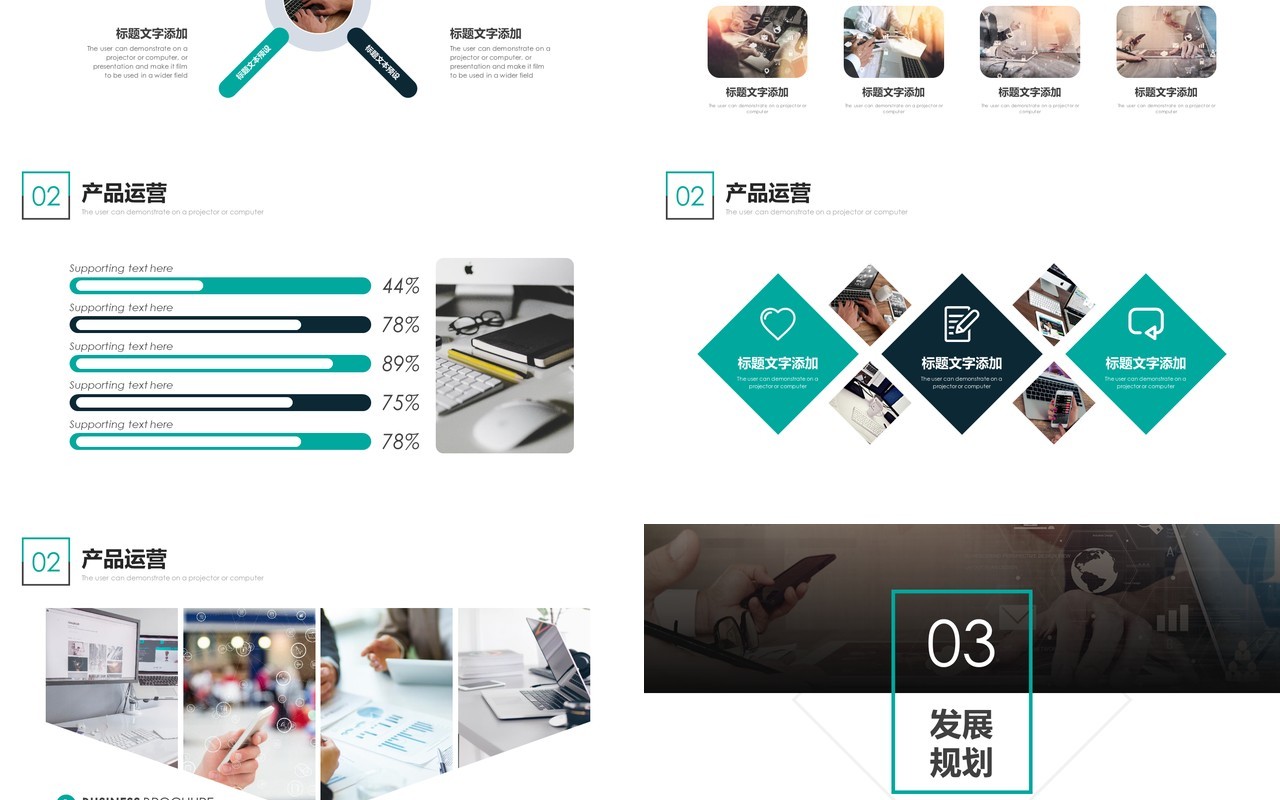 商业项目工作汇报PPT模板