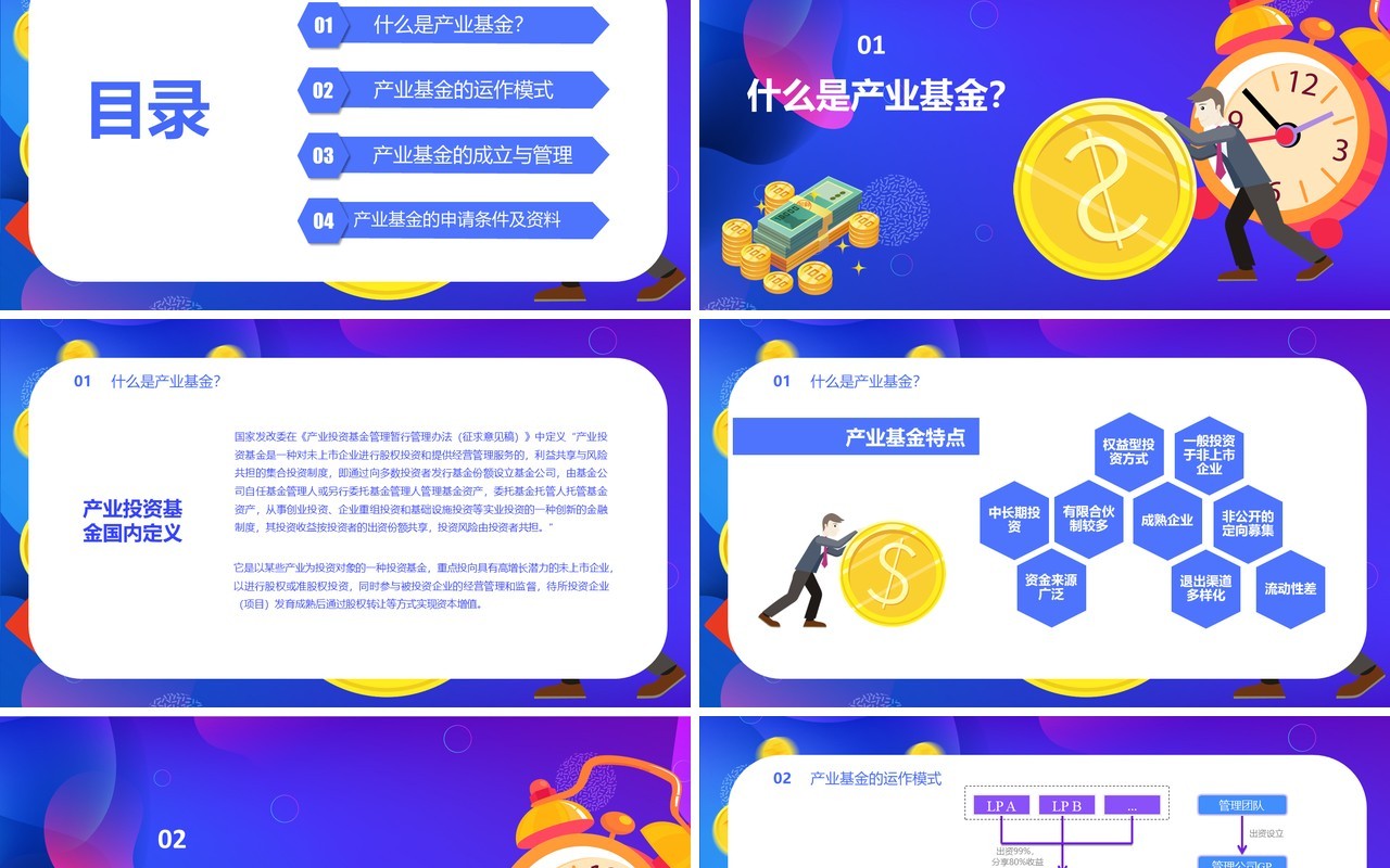 创意产业基金助力企业发展PPT模板