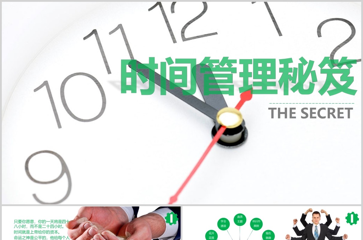 时间管理培训技能PPT课件模板