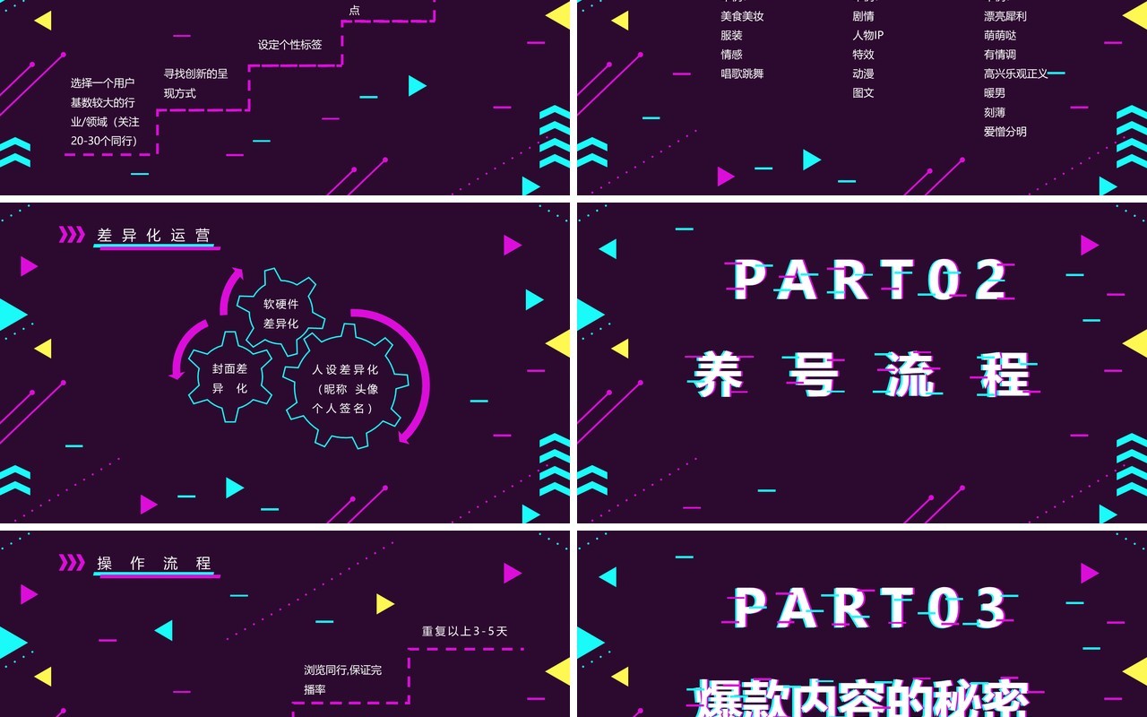 高端某音运营方案电商营销策划PPT模板