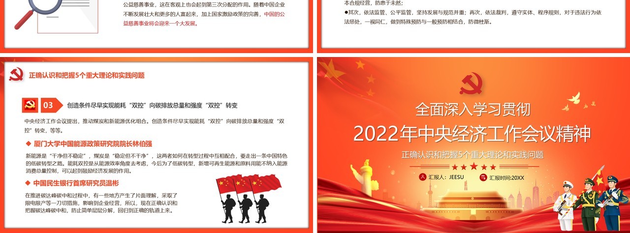 学习2022年中央经济工作会议精神PPT模板