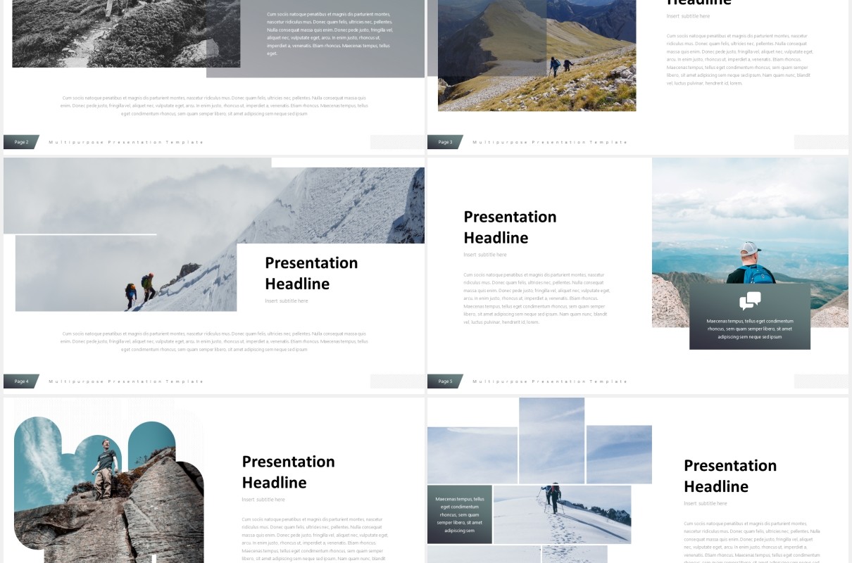 户外旅游展示宣传PPT模板powerpoint template