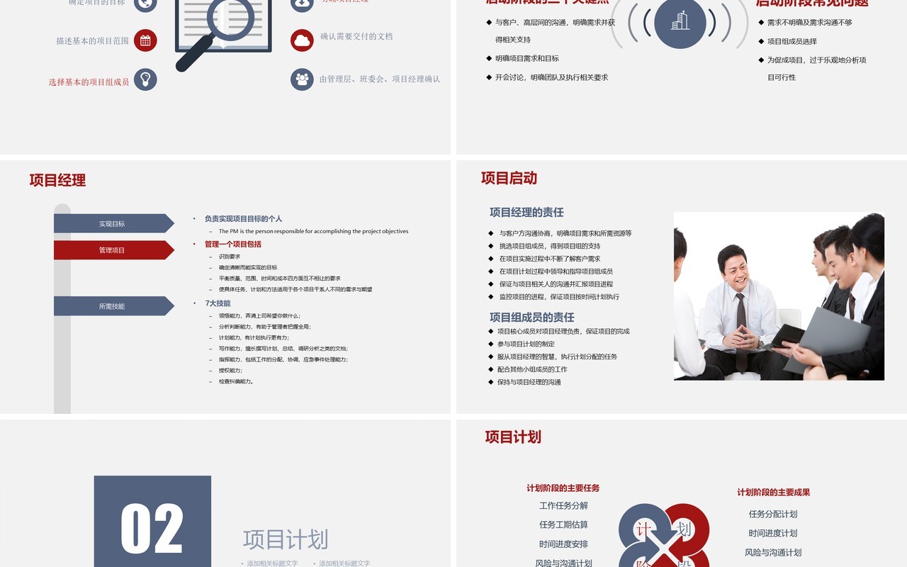 企业项目流程管理培训PPT课件模板