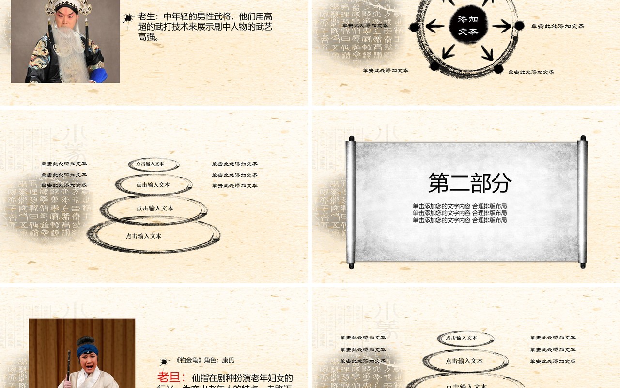 中国戏剧艺术文化京剧戏曲PPT模板