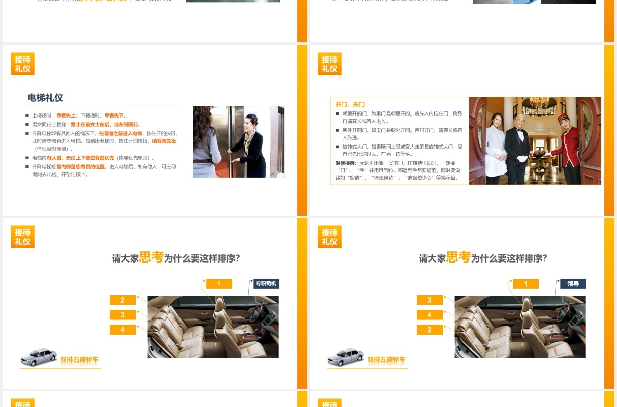 高端会议接待礼仪服务培训课件PPT模板