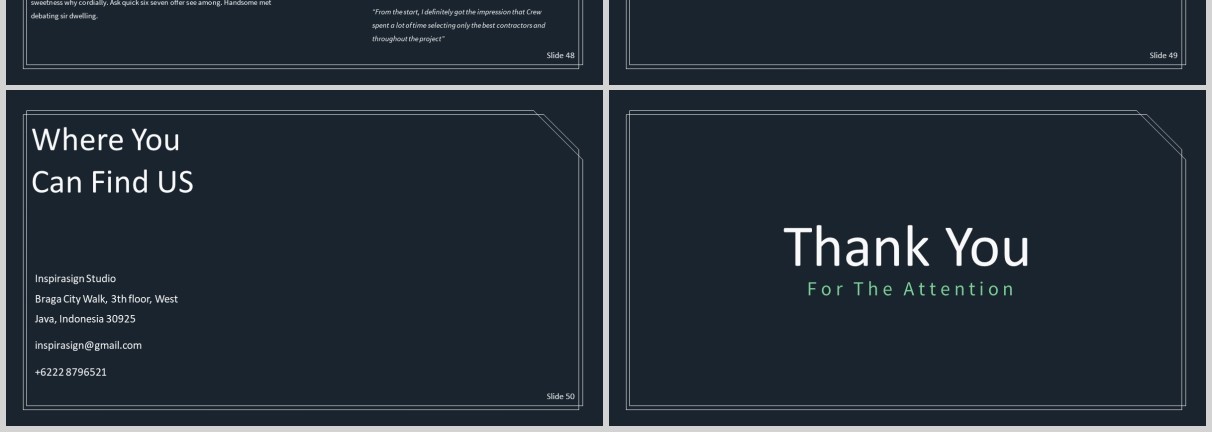 深色商务工作通用PPT模板版式设计Statement Powerpoint Template