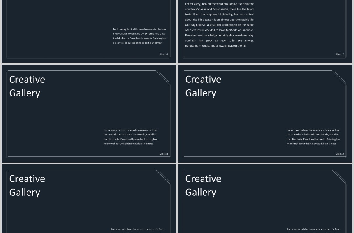 深色商务工作通用PPT模板版式设计Statement Powerpoint Template
