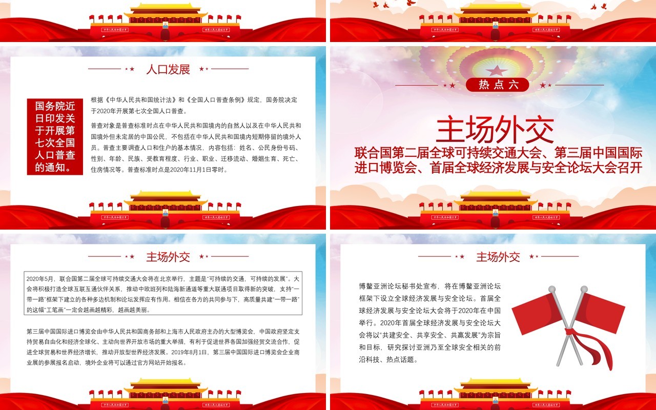 全国两会热点提案政府工作报告党建党委PPT模板