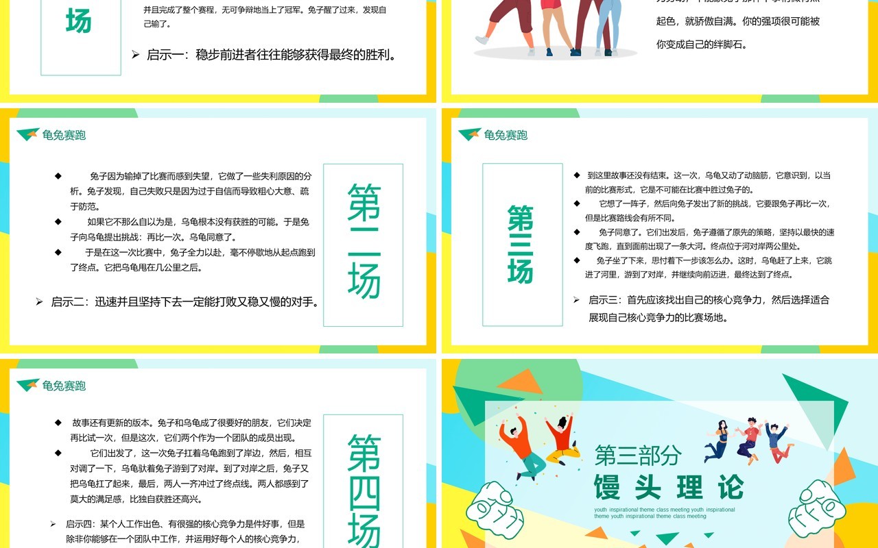 青春励志主题班会成功课件PPT模板