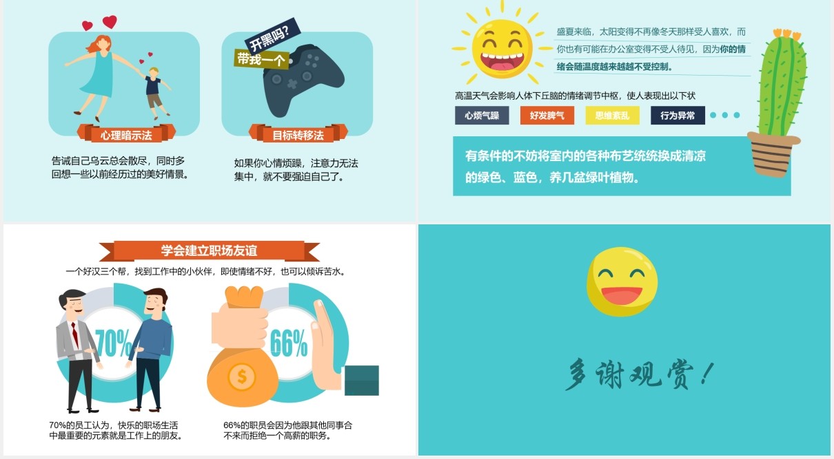 千万别让老板来关心你的情绪员工心理培训情绪管理PPT模板
