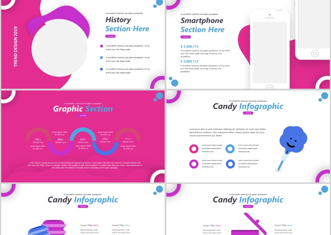甜品蛋糕零食美食餐饮PPT模板Sweetness Powerpoint Template