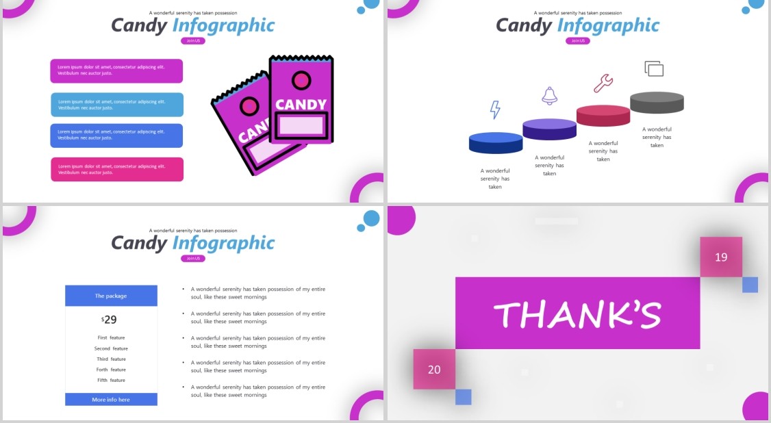 甜品蛋糕零食美食餐饮PPT模板Sweetness Powerpoint Template