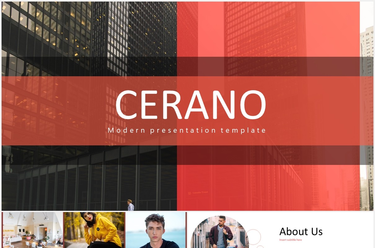 红色个人工作述职报告竞聘简历PPT模板cerano powerpoint template