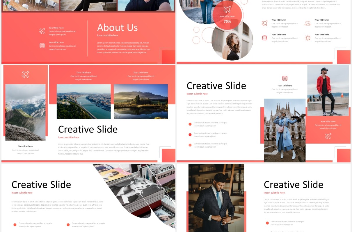 红色个人工作述职报告竞聘简历PPT模板cerano powerpoint template