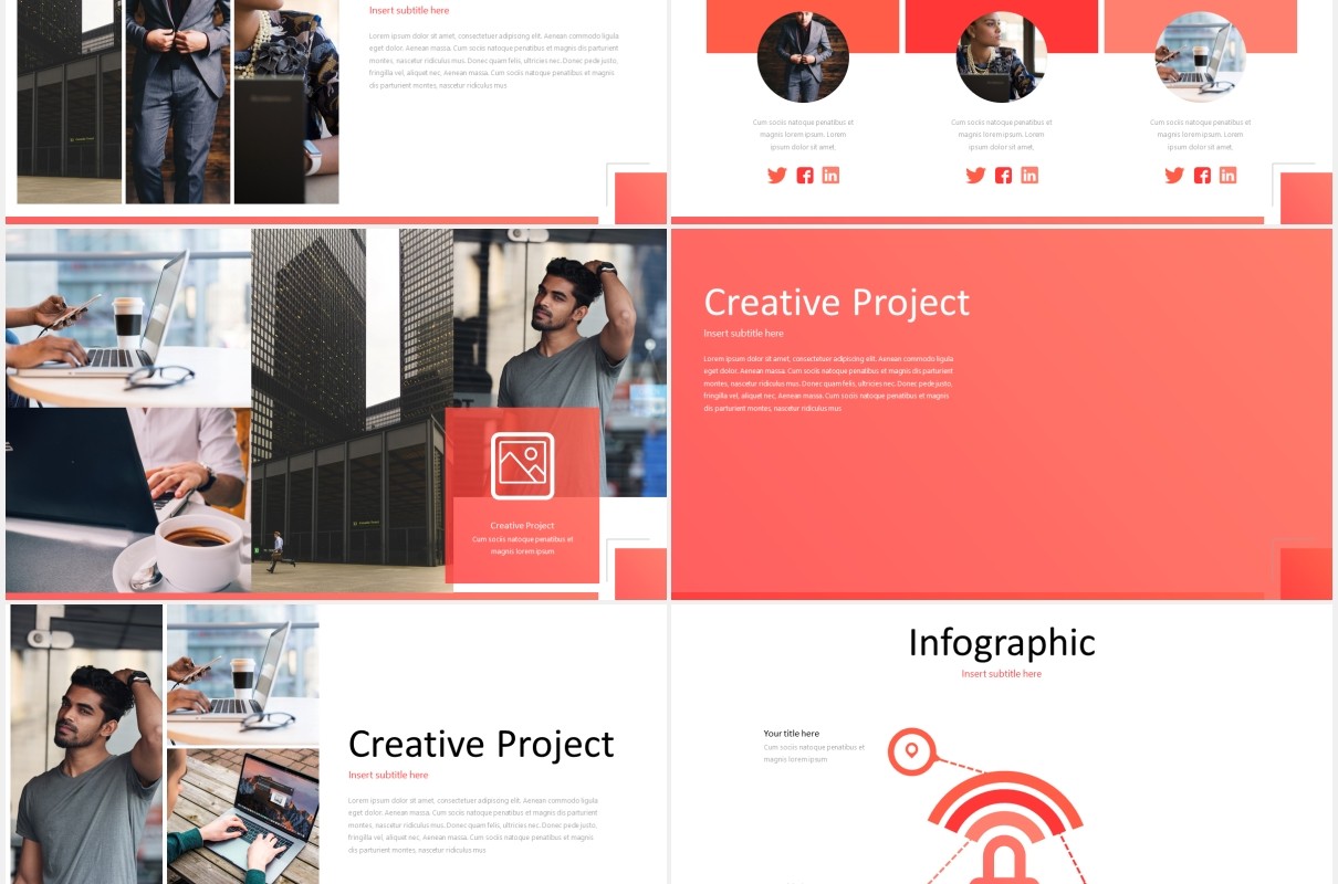 红色个人工作述职报告竞聘简历PPT模板cerano powerpoint template