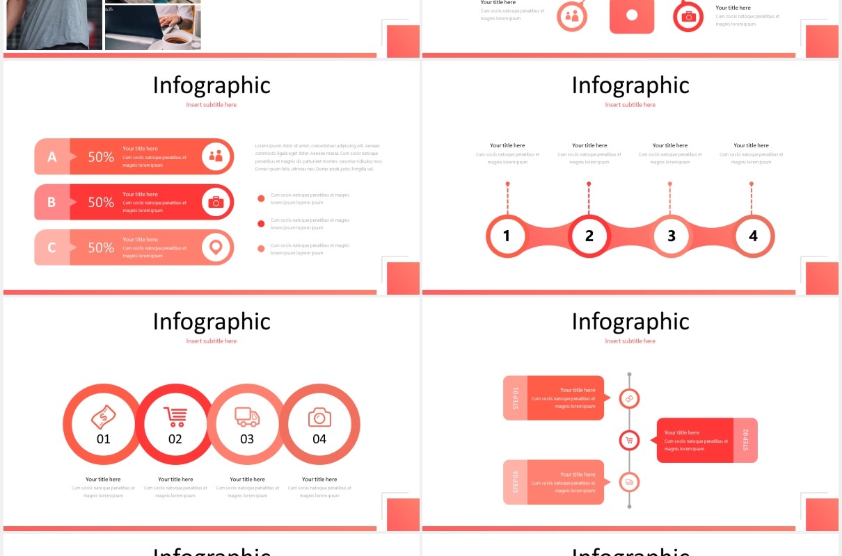 红色个人工作述职报告竞聘简历PPT模板cerano powerpoint template