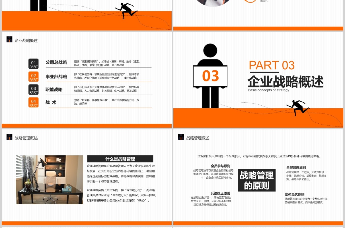 橙色简洁企业战略管理中高层领导力培训课件PPT模板