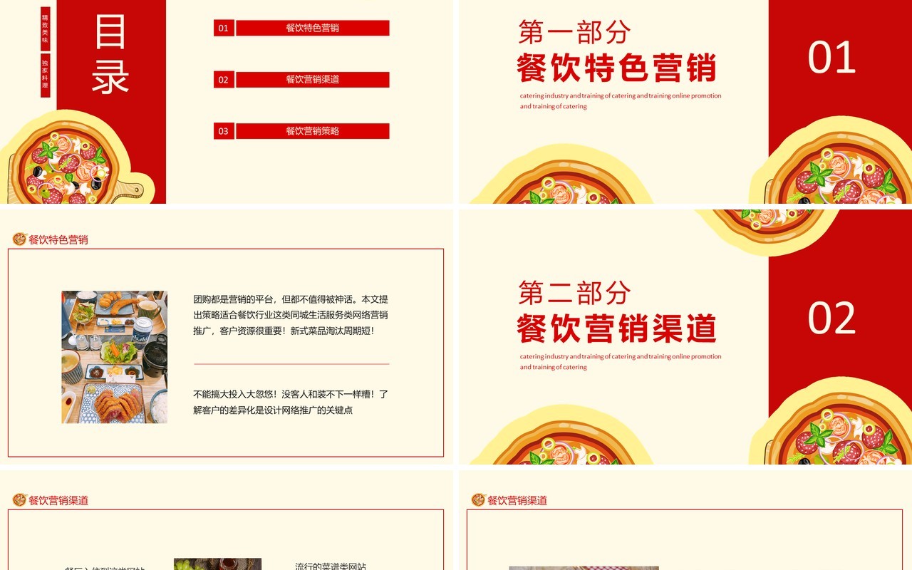 餐饮连锁营销策略动态PPT模板