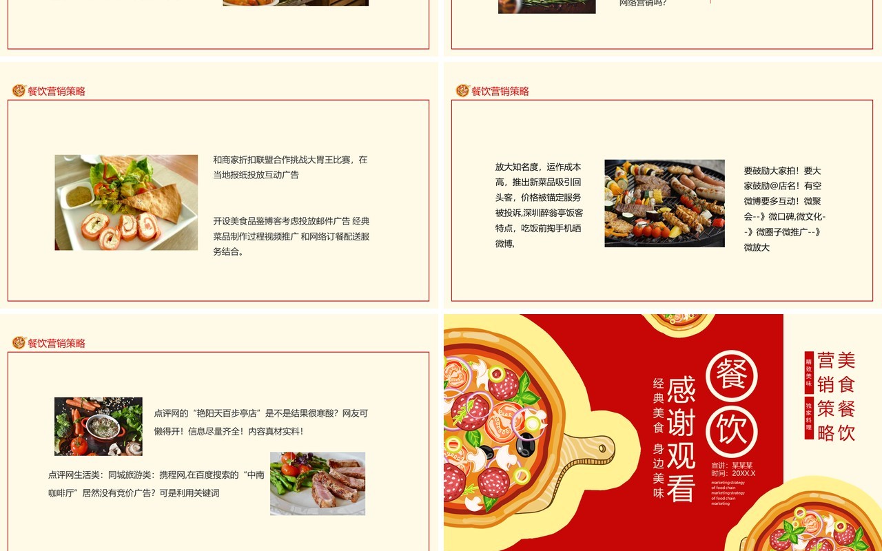餐饮连锁营销策略动态PPT模板