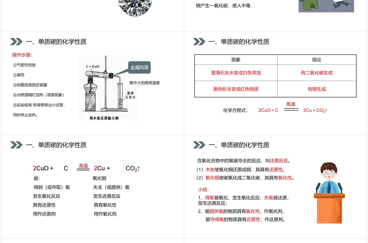 部编版九年级化学上册金刚石石墨和C60课件PPT模板