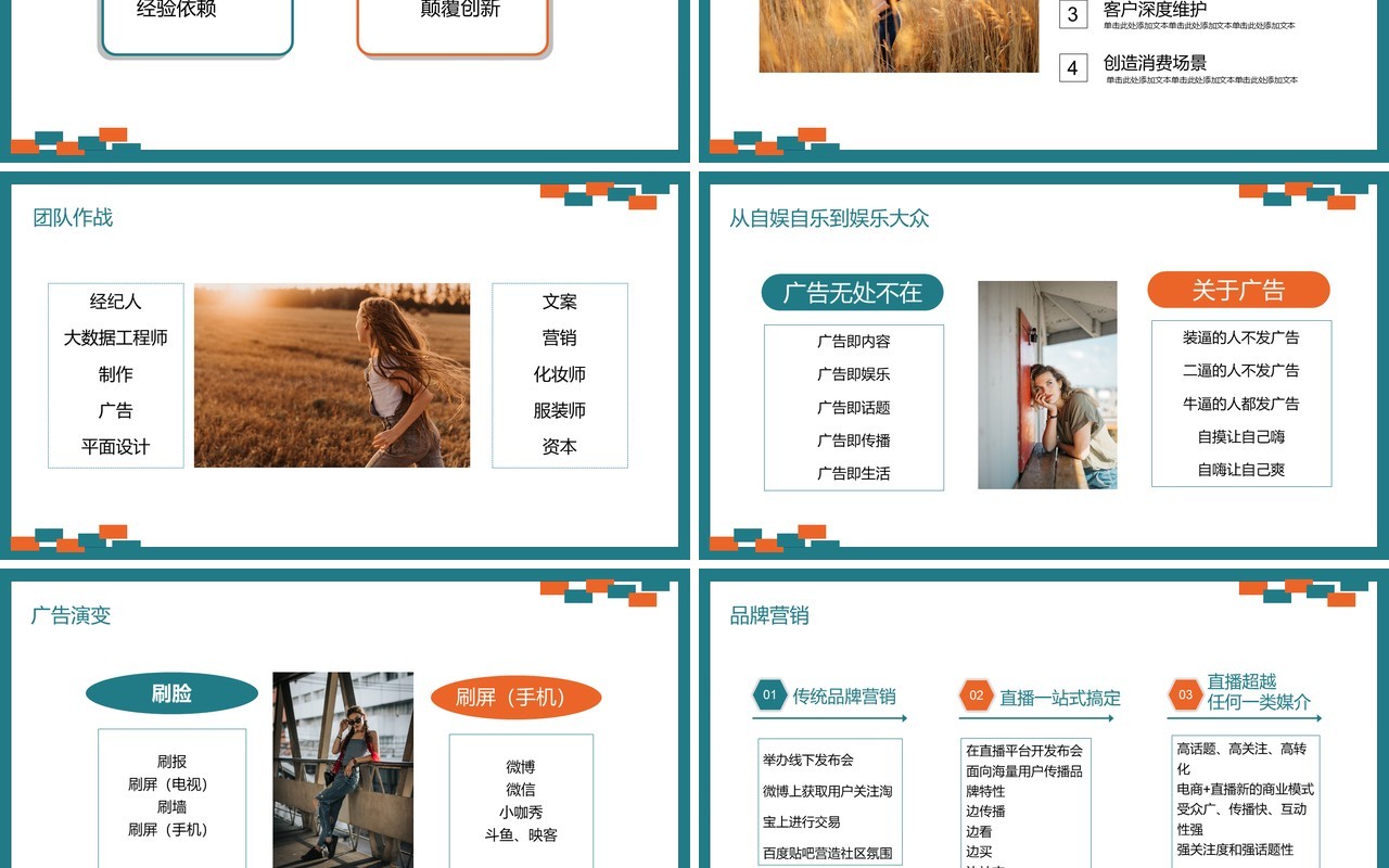 电子商务网红经济培训PPT模板