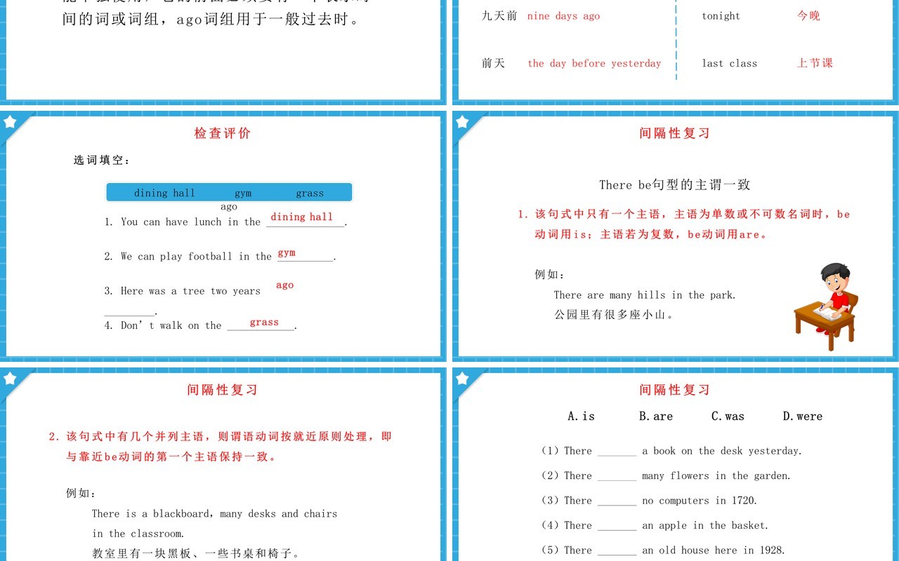 人教版六年级英语下册Then and Now第二课时教育课件PPT模板