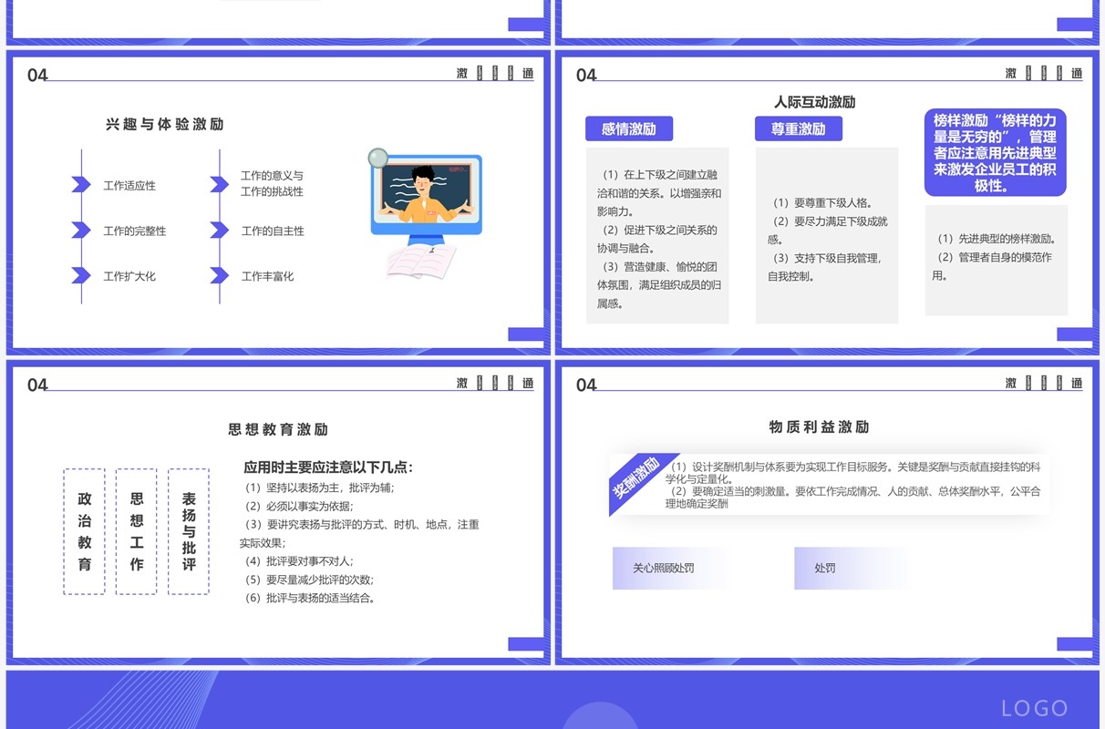 紫色扁平插画风企业管理培训PPT模板