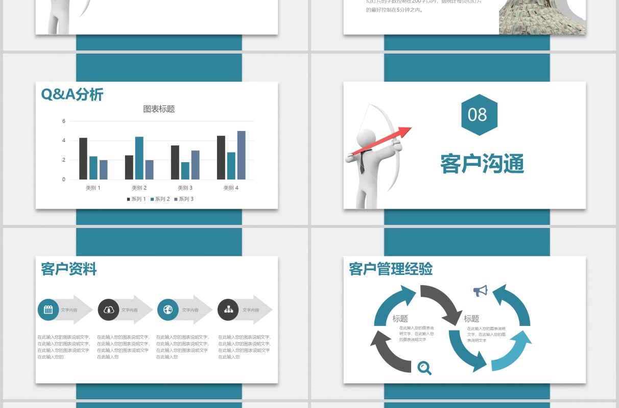 商务公司项目管理总结报告PPT模板