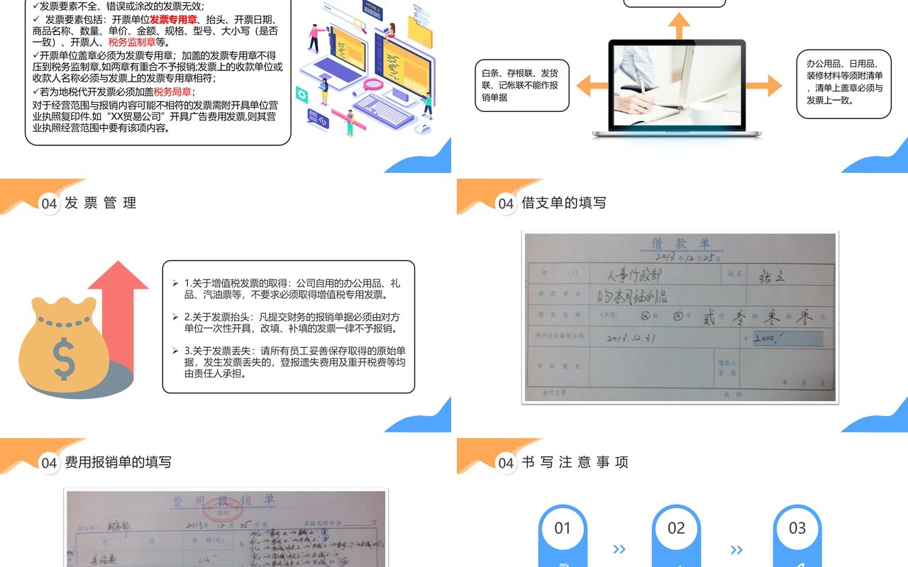 简约公司企业管理财务制度培训报销流程课件PPT模版