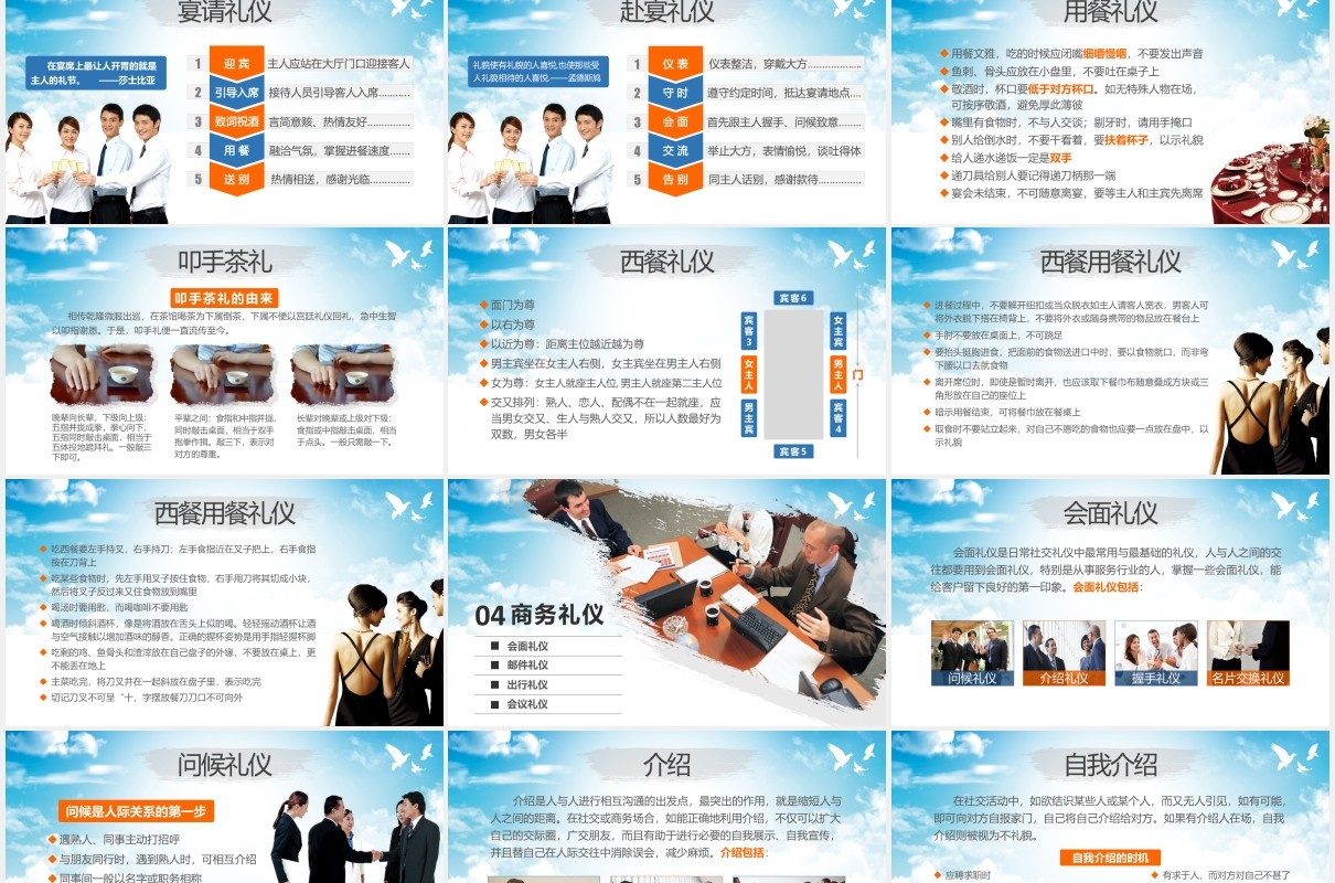礼仪的力量商务礼仪形象培训课件PPT模板