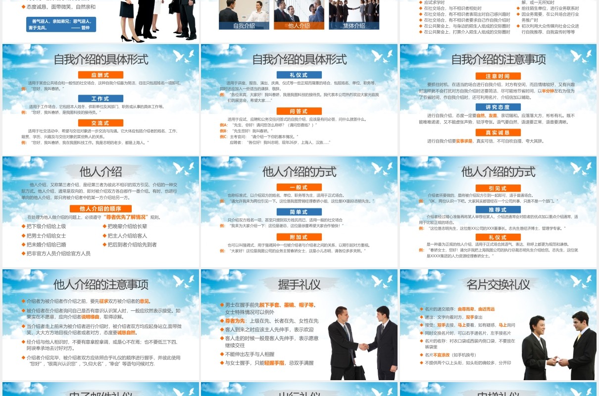 礼仪的力量商务礼仪形象培训课件PPT模板