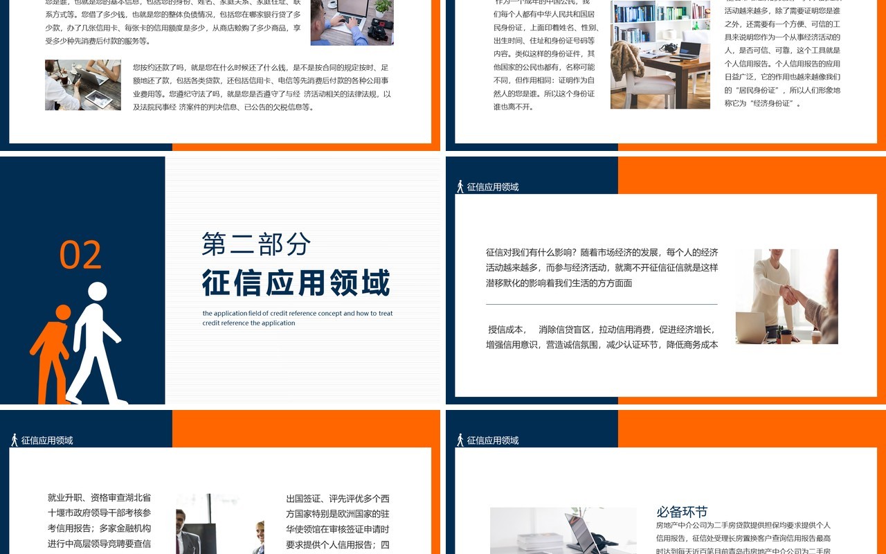 征信基础知识征信概念应用领域以及如何看待征信动态PPT模板