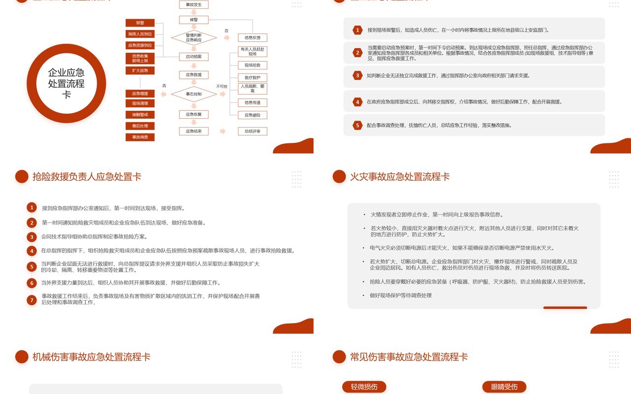 棕色简约风全国安全生产月PPT模板