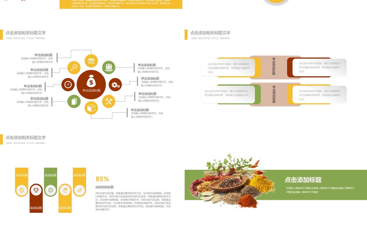 简约食品安全教育PPT模板课件