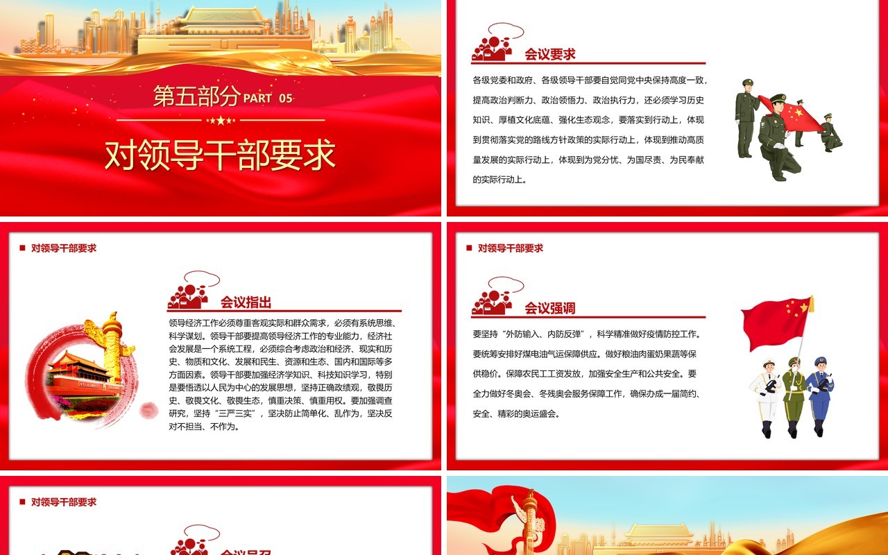 2021中央经济工作会议学习解读PPT模板