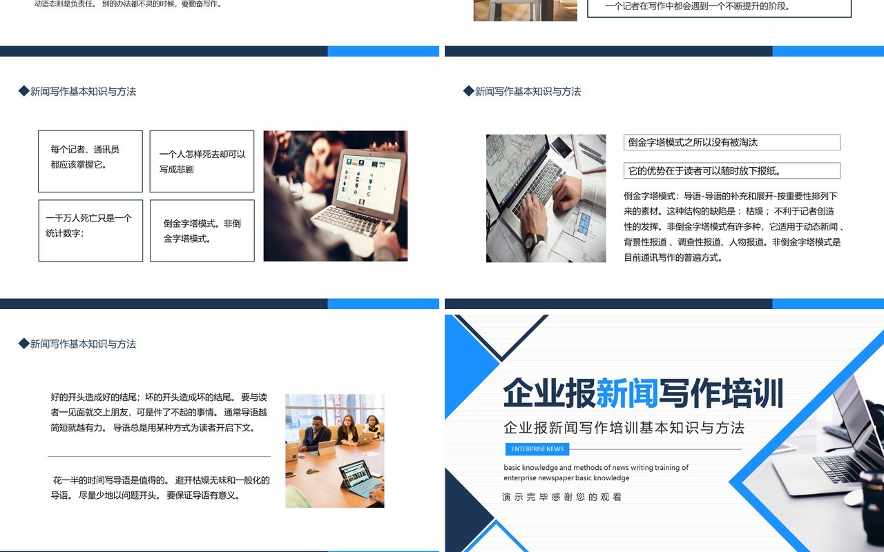 企业报新闻写作培训基本知识与方法动态PPT模板