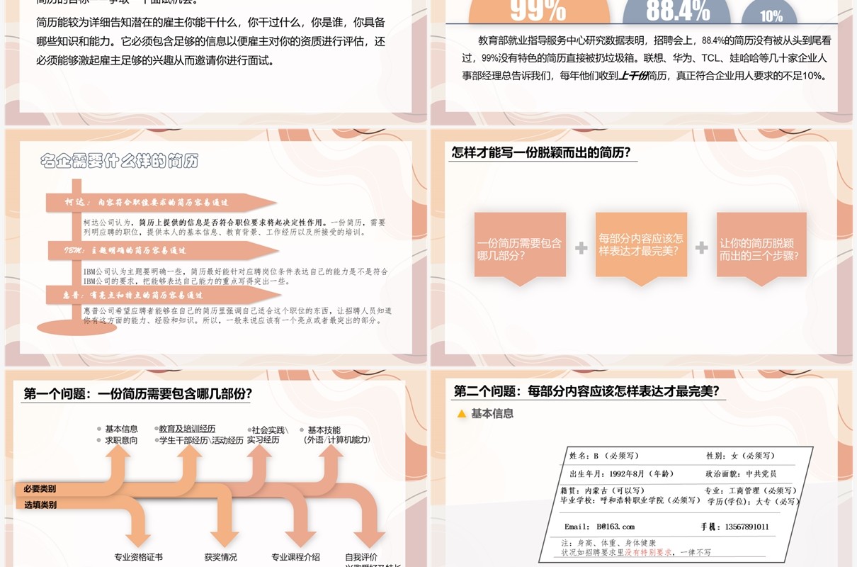 大学生就业指导指南职业规划PPT模板